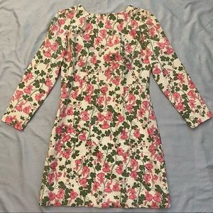 No Tag Vtg 60s Handmade Mini Dress MOD 3/4 SL Sz S